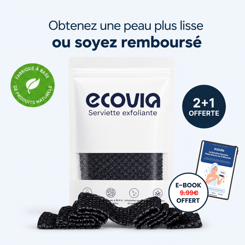 Serviette de douche exfoliante Ecovia